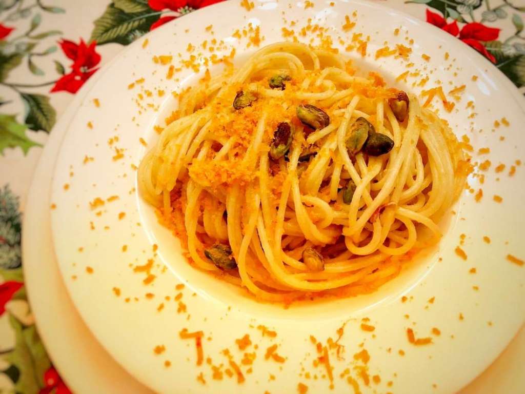 spaghetti bottarga e lime