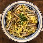 Tagliatelle con cannolicchi