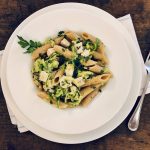 Pasta integrale con pesce spada e zucchine