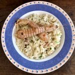 Risotto con le canocchie