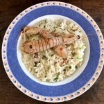 risotto con le canocchie