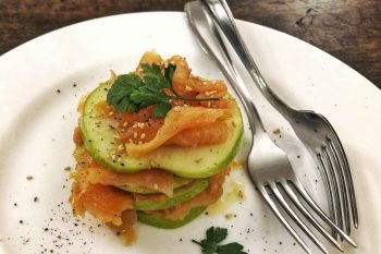 antipasto salmone mela verde